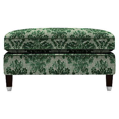 Duresta Grayson Footstool, Umber Leg Mulsanne Emerald Duresta Grayson Footstool, Umber Leg Mulsanne Emerald